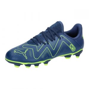 Puma Future Play FG/AG JR Chaussure de Football, Persian Blue-Pro Green, 28 EU