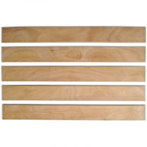 Lot de 5 lattes 90 cm (900mm) largeur 53 mm épaisseur 8 mm 7 plis, latte de lit, pour clic clac bz lit SCM Créations