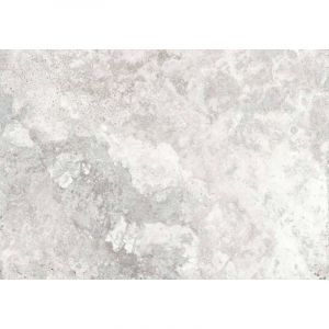 Carrelage imitation travertin Antibes gris Argent Antiderapant 44x66 cm