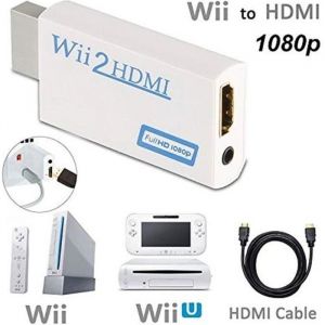 Straße Game Adaptateur HDMI Wii Convertisseur Wii Hdmi avec 1,5 m de câble HDMI