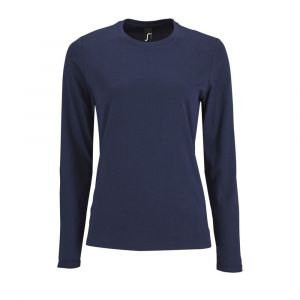 Sol's Pack 5 Tee Shirt Femme Manches Longues Imperial French Navy 02075 - Taille L