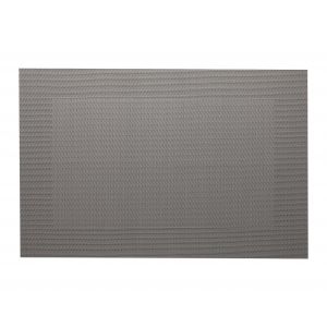 Lot de 2 sets de table unis gris 45x30