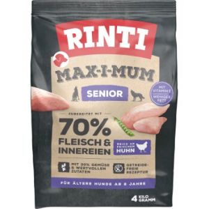 Rinti 2x4kg poulet senior Max-i-mum nourriture pour chien sèche
