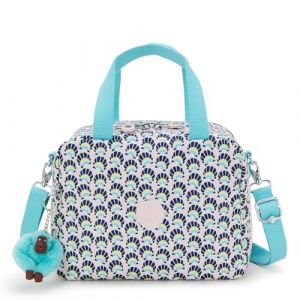 Kipling MIYO Grande boîte à Lunch, Pochettes, étuis, Geo Shell (Bleu)
