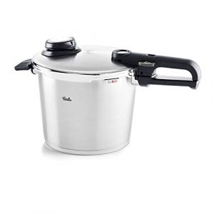 Fissler Vitavit Premium Autocuiseur (6 l, Ø 22 cm) Marmite à Pression en Acier Inoxydable, 4 Niveaux de Cuisson, avec Panier – Compatible Induction