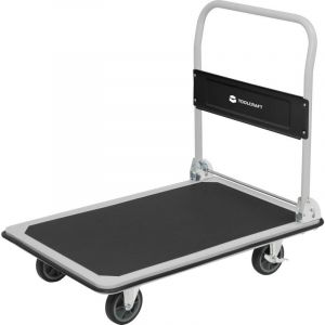 Toolcraft Chariot à main 2303575 pliable, avec système de blocage acier, pp, Polyuréthane thermoplastique Charge max: 1