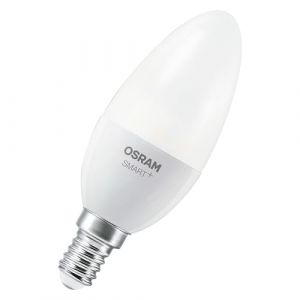 Osram Lampe LED SMART B40 forme bougie E14, 4,9 W ZigBee 3.0, blanc r&eacute;glable 2 700-6 500 K, intensit&eacute; variable, contr&ocirc;le par application, Alexa