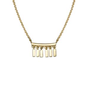Rosefield Collier et pendentif JMDNG-J051 - Collection IGGY Collier Gouttelettes doré jaune Laiton Femme