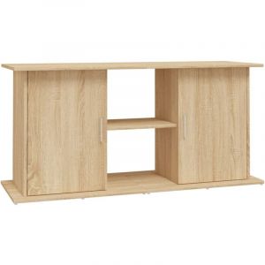 Image de VidaXL Support d'aquarium ch&ecirc;ne sonoma 121x41x58 cm bois d'ing&eacute;nierie