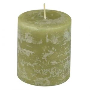 Bougie Pilier Déco Rustique 7cm Tilleul