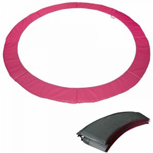 Happy Garden Matelas de protection r&eacute;versible pour trampoline &Oslash;430cm MELBOURNE - gris/rose - Gris