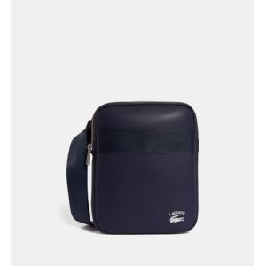Image de Lacoste Sacoche crossbody cuir Bleu - Couleur Bleu - Taille Taille unique