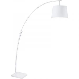 Lampadaire design en métal blanc 188 cm