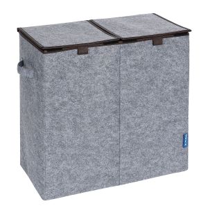 Wenko Panier à linge en feutre Duo