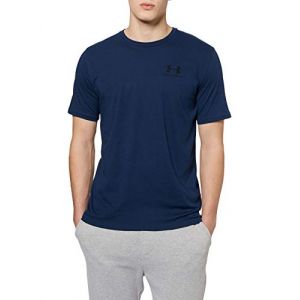 Under Armour Sportstyle Left Chest S/S - T-shirt technique taille XL - Regular, bleu