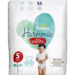 Pampers 20 Couches-Culottes Harmonie Nappy Pants Taille 5