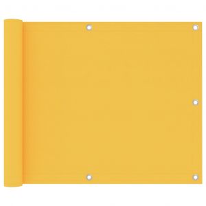 VidaXL &Eacute;cran de balcon Jaune 75x400 cm Tissu Oxford