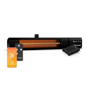 Blumfeldt Radiateur Infrarouge 2000 w – Montage mural & plafond, extérieur IP65 étanche, 9 niveaux de chaleur, WiFi intelligent, panneau chauffant