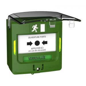 Neutronic Déclencheur manuel étanche 2 contacts en saillie + capot vert - 5714V3C