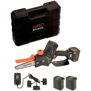 Bahco Tronçonneuse sans fil BCL15IB (3 x 4,2 Ah chargeur coffret)