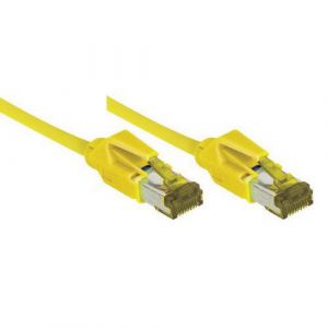 Câble RJ45 CAT 7 S/FTP a connecteurs CAT 6a - Jaune - (20m)