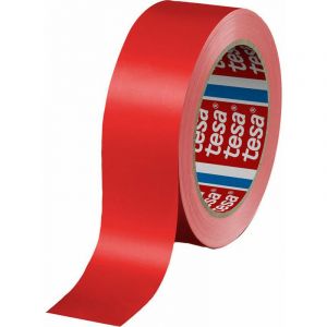 Tesa Ruban adhésif 60404 PVC rouge 66m x 12mm (Par 12)