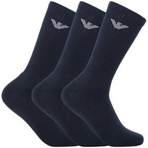 Emporio Armani Pour homme. Lot de 3 chaussettes courtes bleu marine