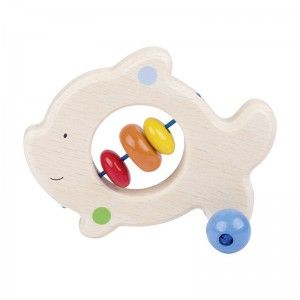 Heimess Hochet anneau Poisson avec perles