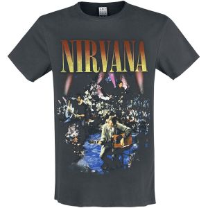 Nirvana T-Shirt Manches courtes de - Amplified Collection - Unplugged In New York - XS à 3XL - pour Homme - anthracite