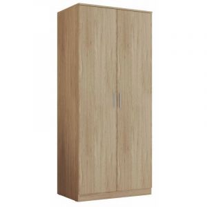 Beaux Meubles Pas Chers - Armoire Dressing 2 Portes Ch&ecirc;ne - marron