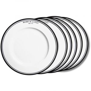 Table passion Assiette plate Bistrot 27 cm (lot de 6)
