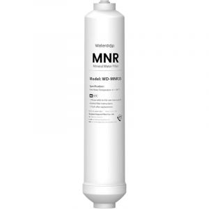 Waterdrop Remineralisation Inline Water Filter, 1/4' Quick Connect Post Filter for Reverse Osmosis Filter System, Restore Essential Minerals (1)