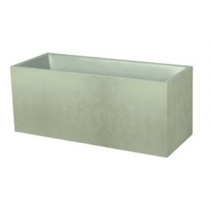 Jardini&egrave;re Muret Basalt D&eacute;cor b&eacute;ton 98 L - Vert amande - Eda