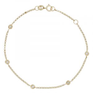 Diamanta - Bracelet Sunshine Diamants 0.14 ct or jaune