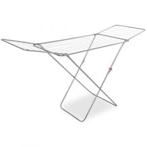Springos Séchoir à linge pliable pour balcon 17 m – argent