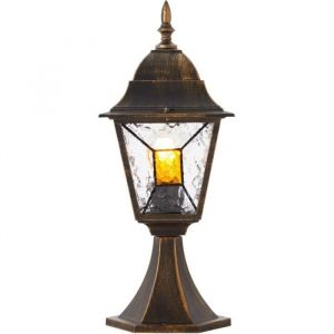 Brilliant AG JANEL Borne extérieure, noir dore, E27 max 60W, ampoule non incluse