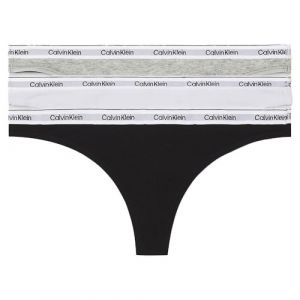 Calvin Klein Pour femme. Lot de 3 tongs noir, blanc, gris