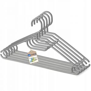 5x cintres pivotants en plastique pour vêtements, gris - Kadax
