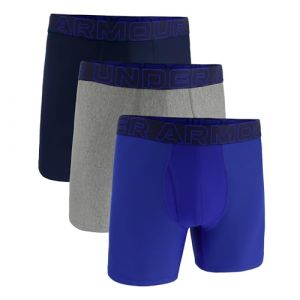 Under Armour Men's Performance Tech 6" 3 Pack Solid Boxer Briefs
