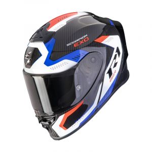 Scorpion Casques intégraux Exo R1 Evo Carbon Air Propel Black White Red