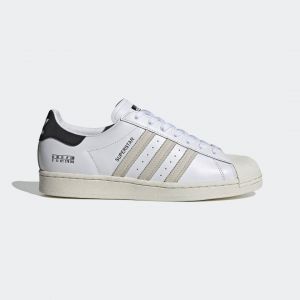 Adidas Superstar Chaussures Baskets Unisexes en Cuir Blanc FV2808, 36 2/3 EU