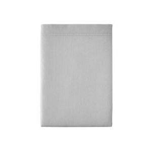 Essix Drap Plat, Percale de Coton, Galet, 180x290 cm