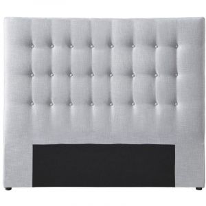 Tête de lit capitonnée 180 cm - Tissu - Gris clair - francesco