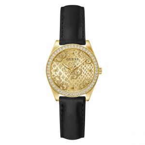 Guess Montre Femme Boa - GW0989L2 Bracelet Cuir Noir