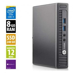 Image de HP ProDesk 400 G1 USFF- Core i3-4160T - 8Go RAM - 240Go SSD - Windows 10 Pro