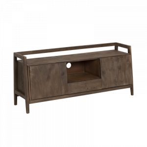 Meuble TV en bois marron 140x40 cm