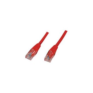 Câble RJ45 cat.5e U/UTP 0.5 m Rouge