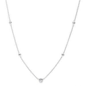 Fossil Women Collier Scintillant En Argent 925 - One size
