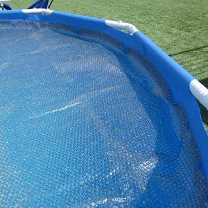 EDENEA Couverture Solaire Piscine Gris Silver - Epaisseur Renforcée 215 Microns - Bâche Piscine Bulles