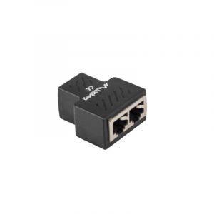 Diviseur de signal Lanberg ADS-RJ45-2RJ45-OS, Noir, 1 x RJ-45 - 2 x RJ-45